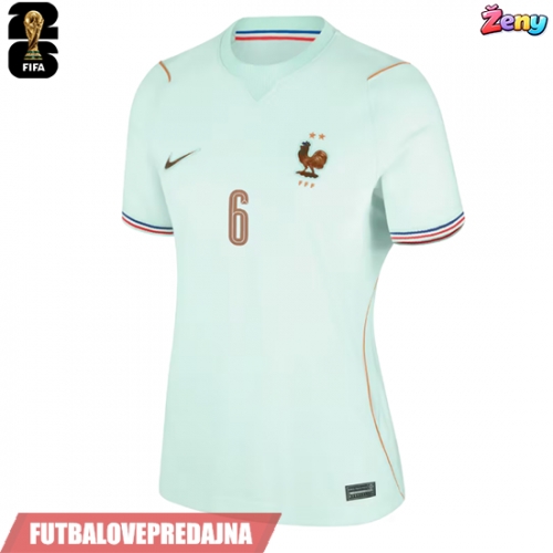 Lacne Ženy Futbalové dres Francúzsko Eduardo Camavinga #6 MS 2026 Krátky Rukáv - Preč